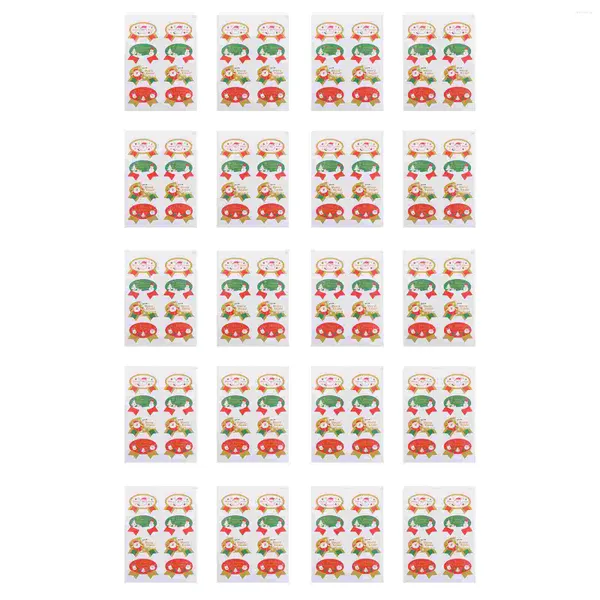 Adesivos de embrulho de presente rótulos de natal adesivestickerdecals envelope impressão de vedação decorativa contagem regressiva auto -etiqueta de diy artesanato