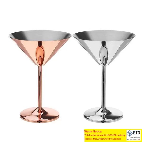 200ml de aço inoxidável martini xícara de cobre copo coques coquetel coquetel vidro de vidro de casamento de casamentos festas bar drinkware de casamento