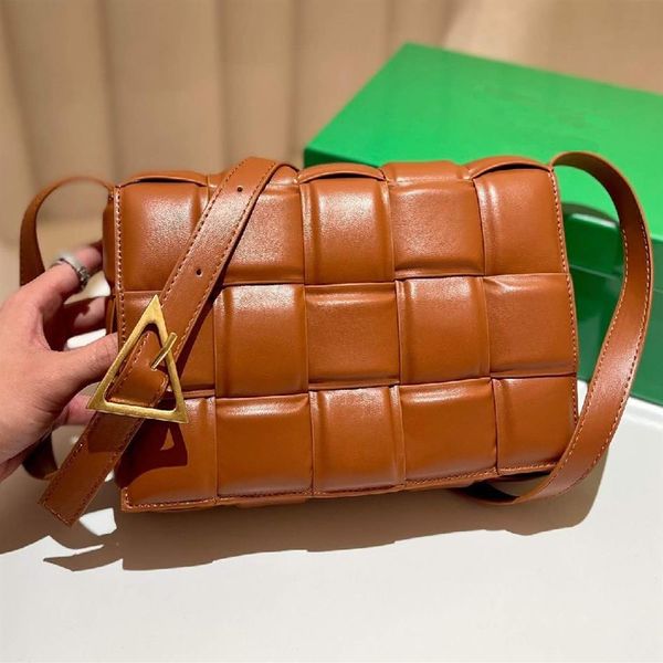 Designer de bolsas de ombro de luxo Mulheres cruzadas moda clássica tecida tofu bolsas de alta qualidade de nível superior 288k