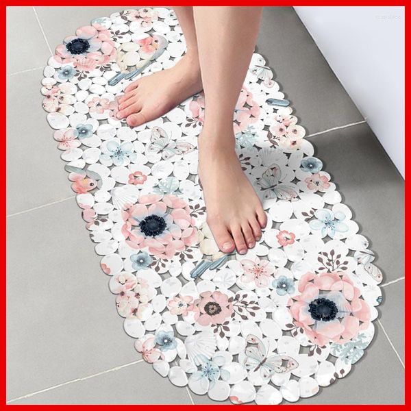 Brand: GripSafe
Type: Anti-slip Bath Mat
Specs: Silicone, PVC Backing, Rolled Suction Cups
Keywords: Bathroom, Rubber, 35x69cm
Points: Durable, Non-Toxic, Easy to Clean
Features: Secure Grip, Slip-Resistant, Water Drainage Holes
Application: Shower, Tub, 