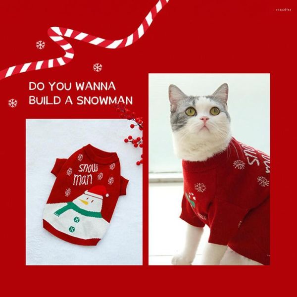 Hundebekleidung, hübsche Haustier-Weihnachtskleidung, lässiger Pullover, leicht, verkleidet im Weihnachtsstil