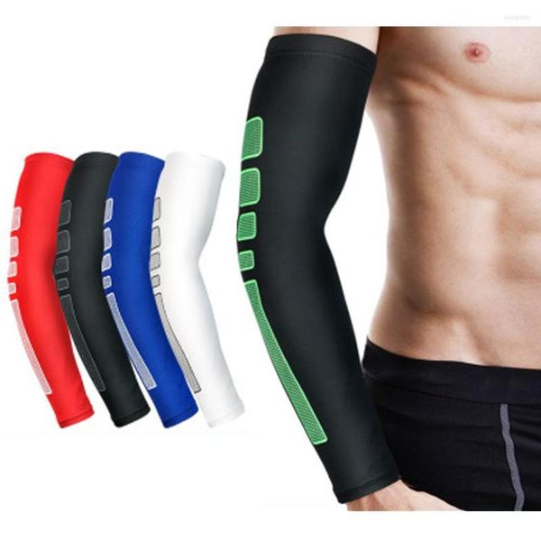 Luvas sem dedos 1 PC Elastic Arm Sleeve Basketball Sports Proteção respirável Equipamento de proteção SPSLF0010