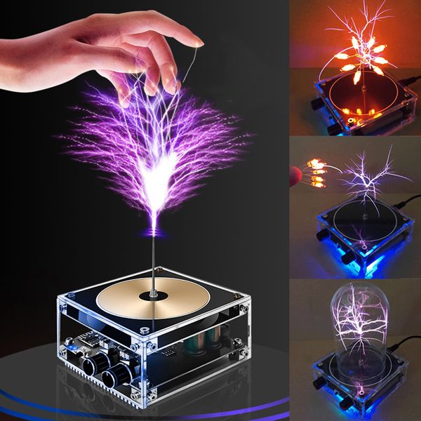 Oggetti decorativi Figurine Musica Bluetooth Modulo bobina Tesla Generatore arco elettrico Altoparlante al plasma Trasmissione wireless Scienza sperimentale 221011