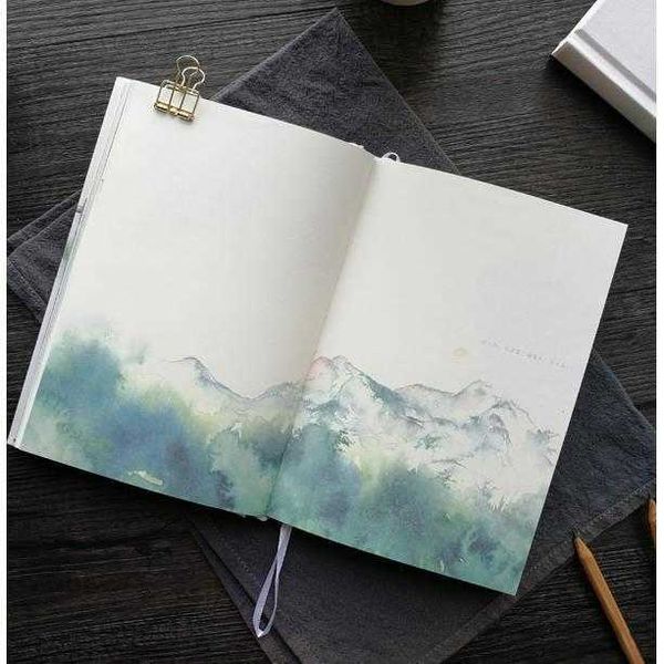 Новый цвет внутри страницы ноутбук китайский стиль творческий в твердом переплете книги дневников еженедельно