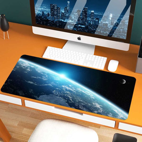 Earth Planet Universe Uzay Güneş Sistemi Moon Mouse Pad Creative Ins Ins Game Bilgisayar Klavye Ofis Masası Mat Noel