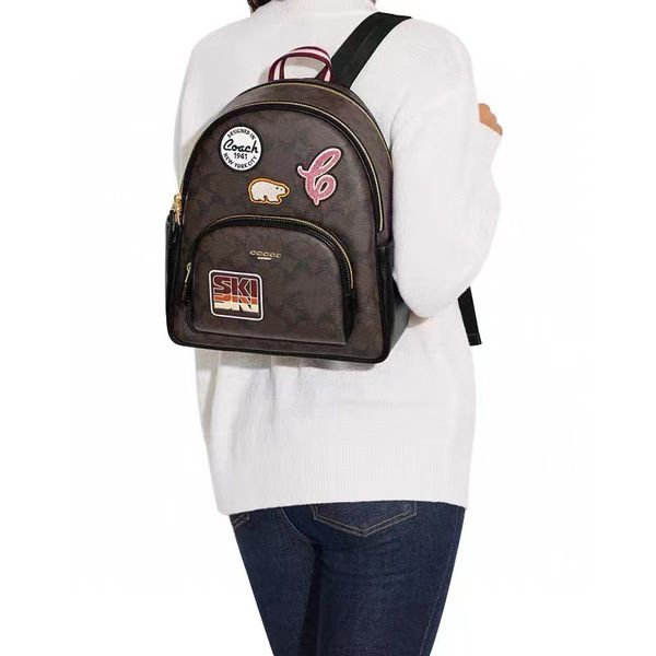 Uomo Donna Zaini Designer Borse in pelle Borse a tracolla Fashion Zipper Schoolbag Bookbag Studenti Zaini Ragazze Ragazzi Borsa da viaggio