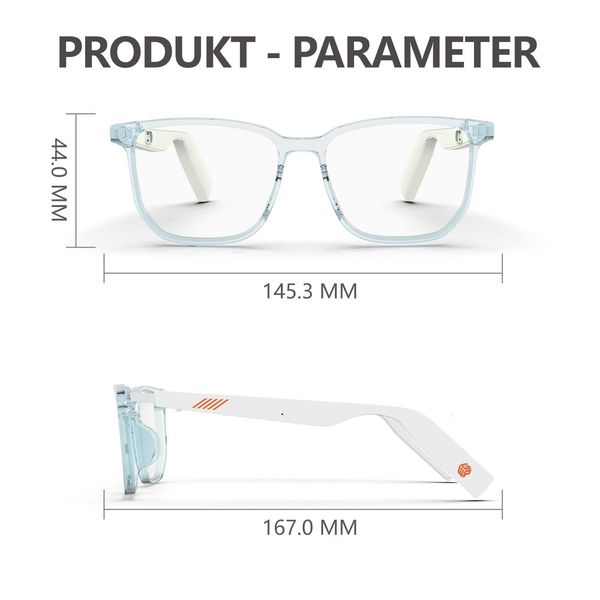 Óculos inteligentes 3D Anti Azul Controle de Voz Sem Fio Bluetooth Óculos de Sol Mãos Livres Chamando TWS Música Vídeo À Prova D 'Água Óculos 221219