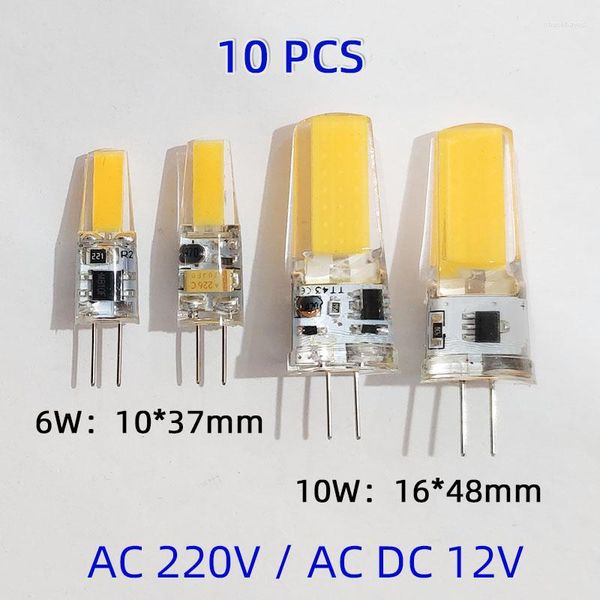 Лампа 6W 10 Вт луковица AC DC12V 220 В силиконовые светильники замените галоген 30W 40 Вт для люстры Spotlight 360 угол луча