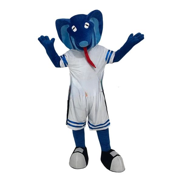 Blue Cobra Mascot Custom Mascot Cheto Capéu Cartoon Costumes Costumes Sports Walking Puppet Animal