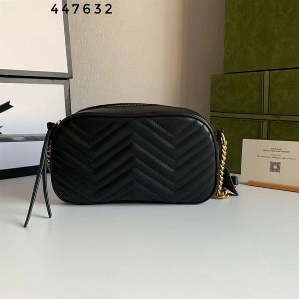 Modetaschen Echtes Leder Handtasche Tasche Originalverpackung Damen Mode Datumscode Seriennummer Marmont ganze Geldbörse Clutch287g