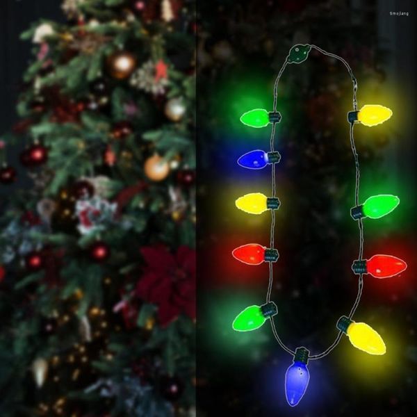 Decorazioni natalizie String Light Novità 9 Lampadine LED Fata Ovale Forma Festival Lampadina Basso consumo energetico Per