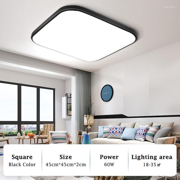 Deckenleuchten 17,8 Zoll große Lampen LED-Licht für Zimmer Dimmbare moderne Beleuchtungskörper Wohnzimmer großer Raum Schlafzimmer