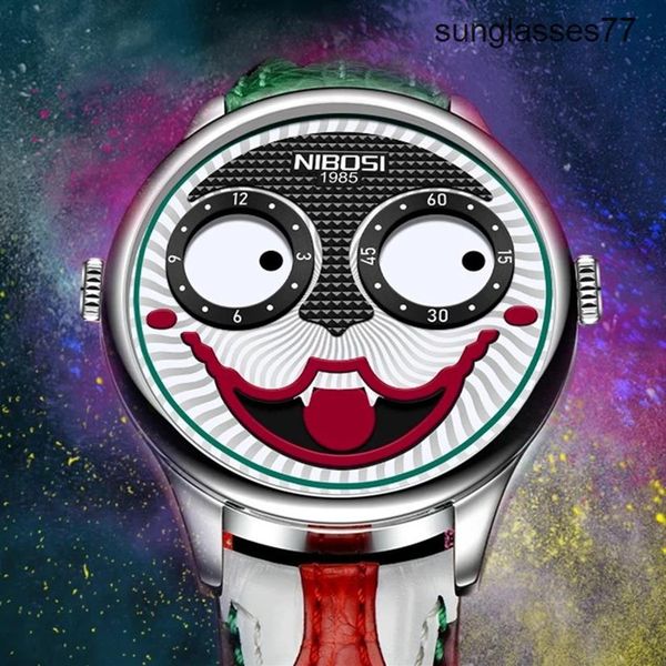 Российский клоун мужской модные тенденции Quartz Watch Nibosi Brand267r