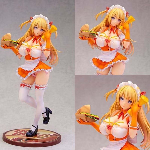 Miniatures Toys Beautiful Girl Series Anna Hananoi Standing 1/6 PVC 16cm Figura Anime Coleção Modelo de Doll Toy Toy Desk Gream