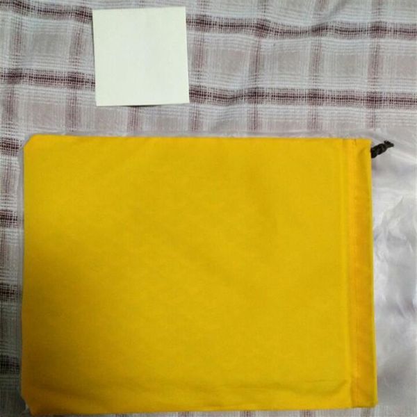 Pochette di design di marca di alta qualità con pochette da tasca per telefono con bordo in pelle Pochette gialla di grandi dimensioni265Y