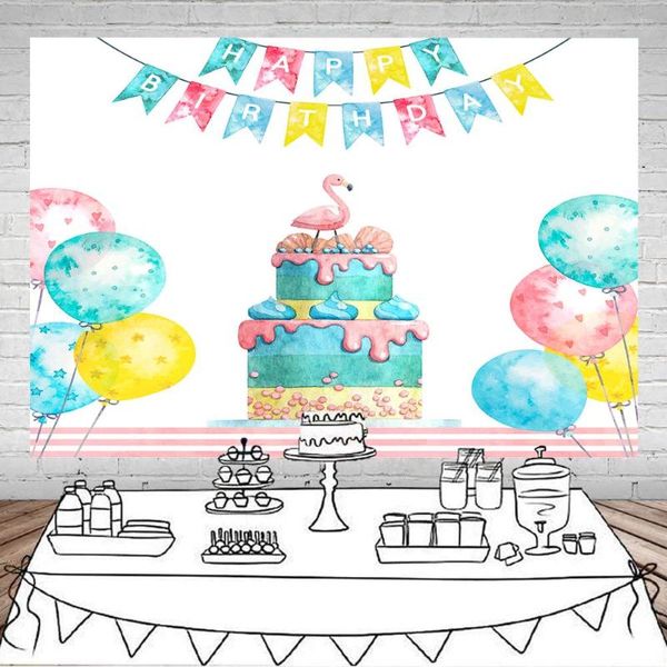 Decorazione per feste Sfondo di compleanno Pography Regalo Bambino Ragazze Ragazzi Poster personalizzato Ritratto Po Sfondo per studio