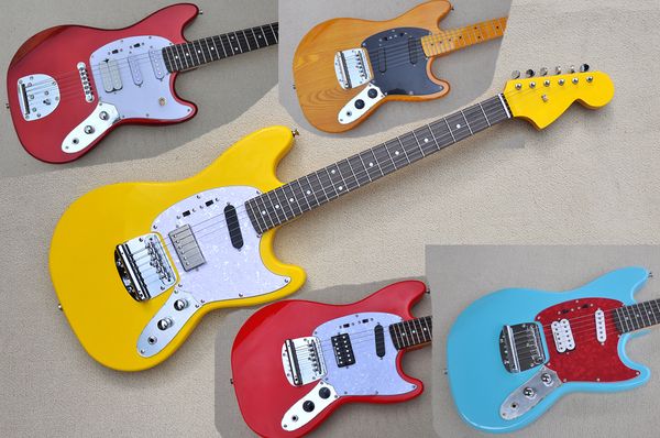 Guitarra el￩trica personalizada de f￡brica com 610 mm de comprimento de pau -rosa de pau -rosa 22 trastes podem ser personalizados
