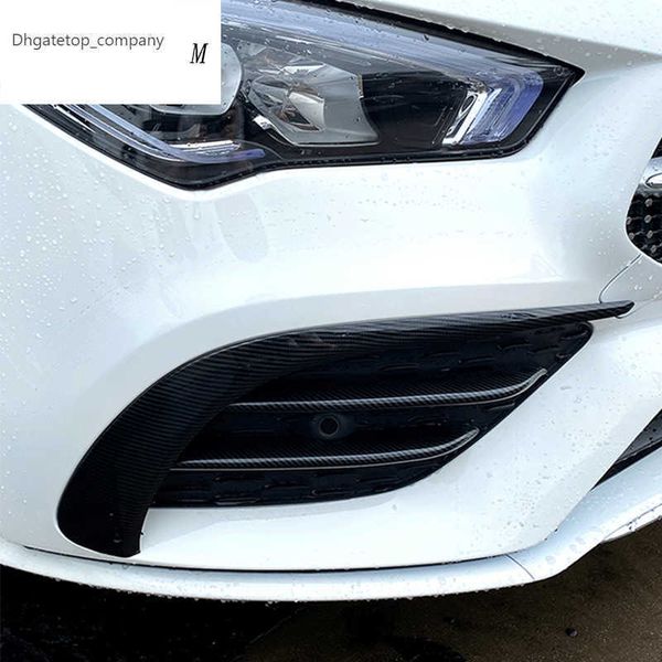 Auto Styling Carbon faser Für Mercedes Benz CLA Klasse C118 W118 Auto Zubehör Körper Frontschürze Kotflügel Lip Abdeckung Aufkleber trim