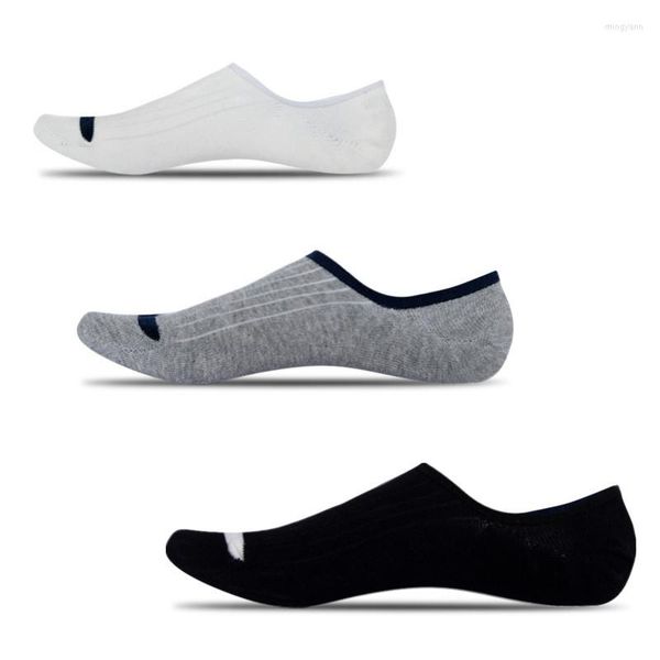 Herrensocken, 2 Paar, Baumwolle, für Herren, niedrig geschnitten, Loafer, Boot, rutschfest, unsichtbarer Liner, Knöchel, Junge, lässige Hausschuhe für den Sommer, EU 42–48