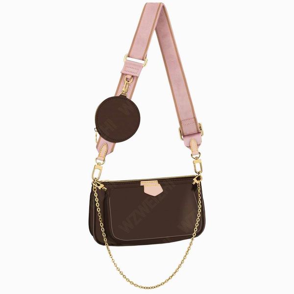 Вечерние сумки 3pcs Set Women классическая роскошная дизайнерская сумочка Pochette Felicie Bag Подличные кожаные сумочки на плеча