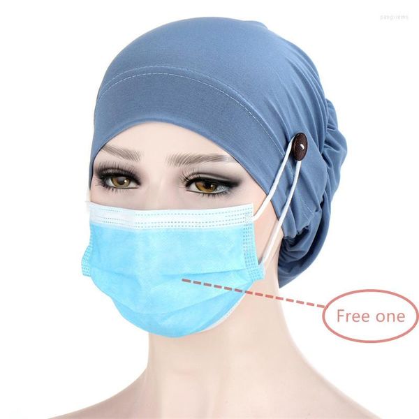 Ethnische Kleidung Mode Innere Hijabs Kappe Einfarbig Frauen Warme Winter Kopftuch Motorhaube Turban Hut Moslemisches Hijab Femme Wrap Kopf