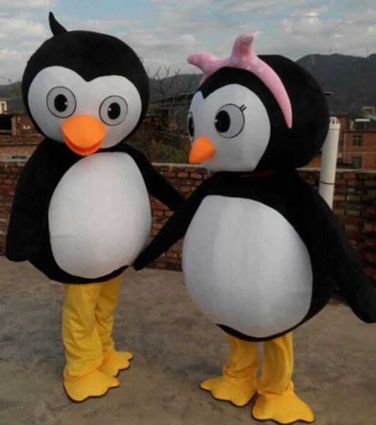 Пингвин мультфильм талисман талисман костюм причудливое платье Антарктическое морское аниме аниме наряды головные уборы на Рождество Хэллоуин Костюмы Парад