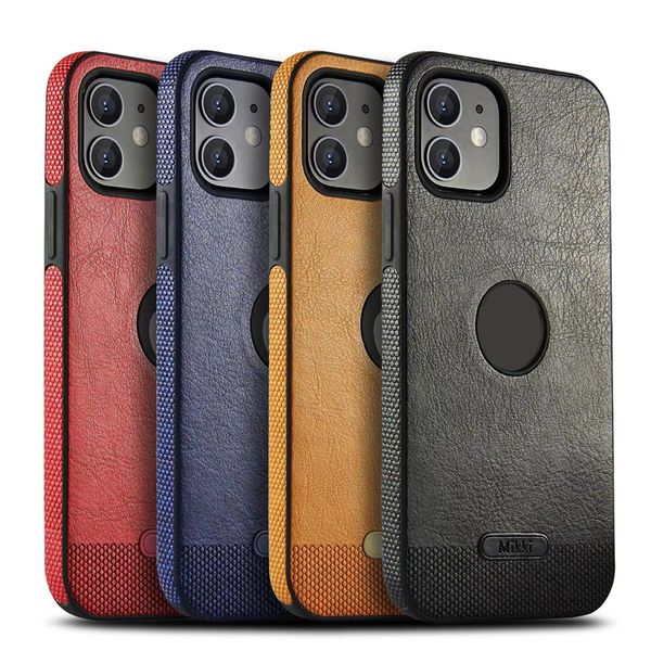 Custodia in pelle PU di design Custodie per telefoni a protezione completa per iPhone 14 13 12 Mini 11 Pro Max X Xr Xs Max 8 7Plus Samsung S20 S21 S22 Ultra Plus Cover posteriore antiurto morbida