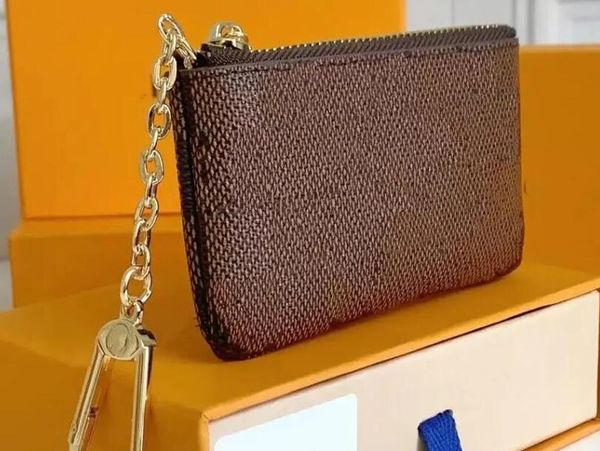 Bolsas de moedas da moda de alta qualidade Designers de luxo Bolsas de moedas de estilo de moda Carteira masculina feminina de couro Feminina Bolsa com zíper Chave Carteiras mini Crédito