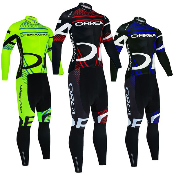 Inverno 2024 orbea orca bicicleta camisa babadores calças terno das mulheres dos homens ropa clclismo italia lã térmica ciclismo maillot jaqueta roupas de equitação