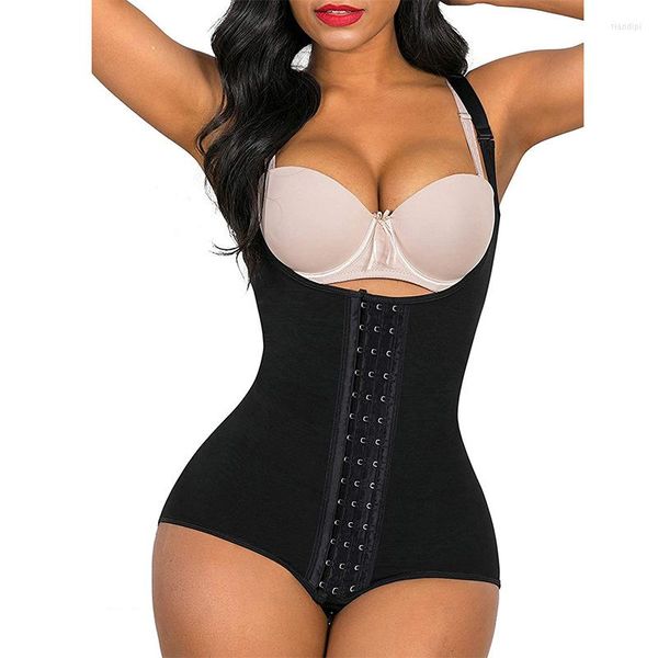 Intimo modellante da donna Faja Shapewear Body da donna Postpartum Firm Tummy Control Slimming Waist Open Bust Gather Breast Hip Lift Breasred Body