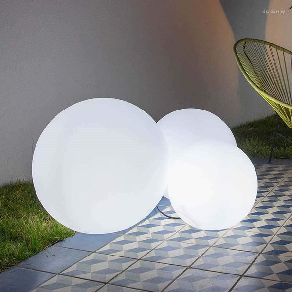 Sfera galleggiante a LED ricaricabile impermeabile con decorazione da giardino per esterni, sfera galleggiante con telecomando