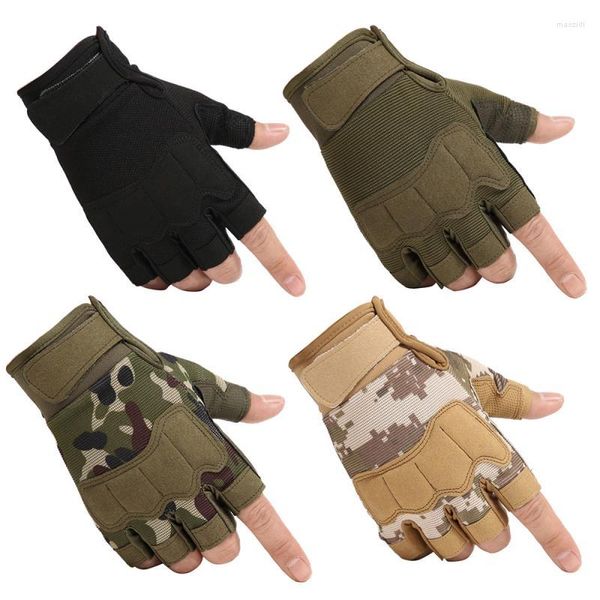 Radfahren Handschuhe Sport Outdoor Half Finger Hard Knuckle Touchscreen Militärische Taktische Ausrüstung