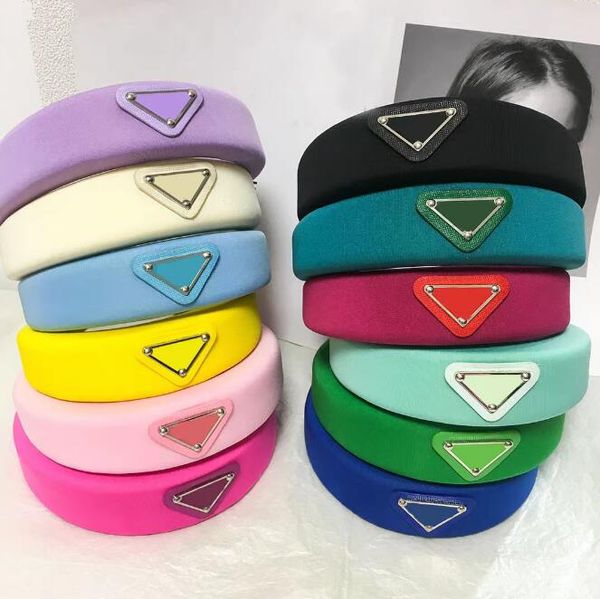 Designer Sponge Bands Hair Bands para mulheres Marca de luxo Elastic letra