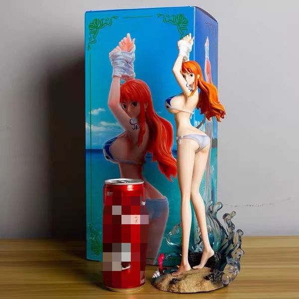 Neuheit Spiele Sexy Mädchen Anime Figur One Piece GK Badeanzug Nami Roronoa Zoro Prinzessin Modell Statue Sammlung Spielzeug Puppen Geschenke Spielzeug