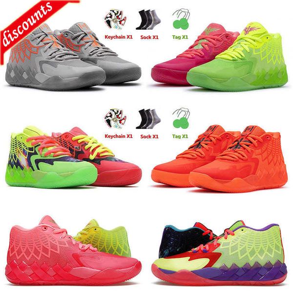 5A LaMelo 1 Ball 1S MB.01 Мужские баскетбольные туфли Queen City Galaxy All Blue Buzz Rock Ridge Red Beige Black Black для мужчин Аутентичные кроссовки