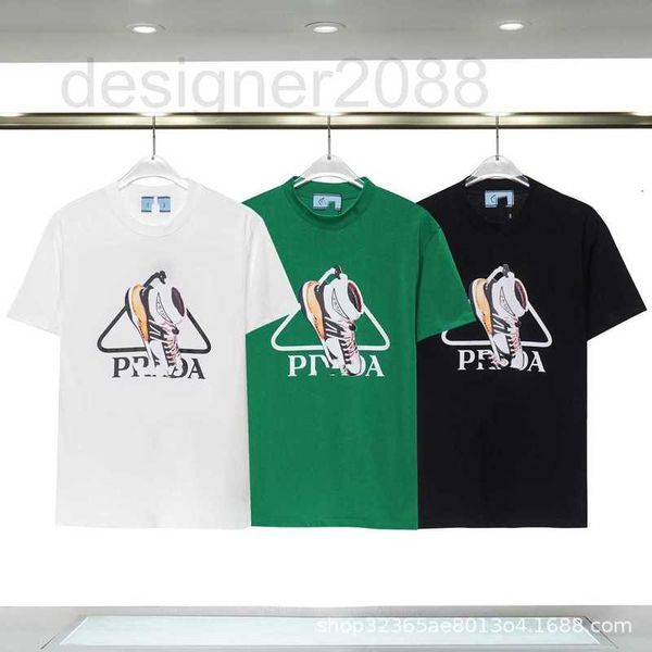 Designer de camisetas femininas 23 PRE New Front Shoe Letters Print Back Logo Simples Loose Tee Frnk
