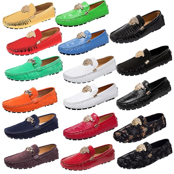 homens luxo moda festa boate vestido de grife couro macio sapatos brogue sapato de boi sapatos femininos mocassins sapatos de condução