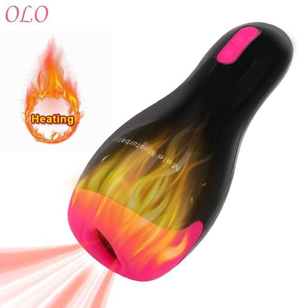 Itens de beleza aquecimento automático masturbação copo de copo adulto produto 12 frequência blowjob blowjob masturbador voz sexy