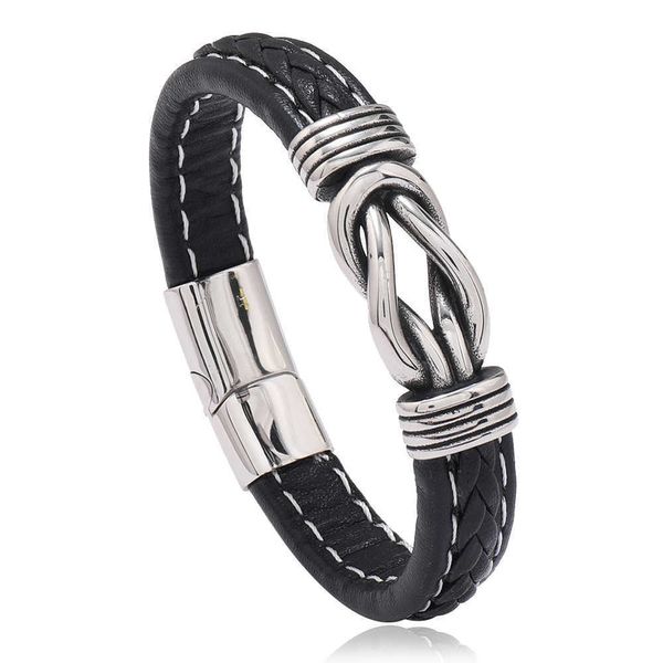 Madre e figlio si collegavano per sempre insieme al bracciale in pelle intrecciata Bracciata magnetica da bracciale da polso regalo di compleanno del figlio da mamma