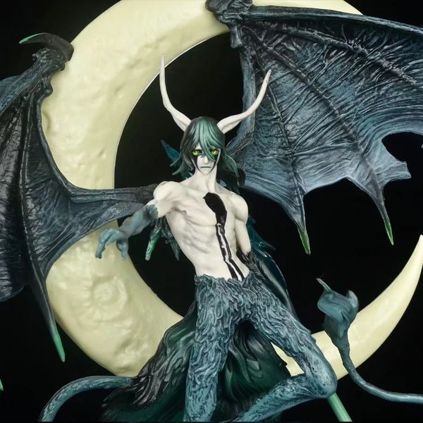 Новинка игры большая фигура с легким аниме отбеливатель Ulquiorra Cifer фигурки с крыльями Black Pearl Model 40 см.