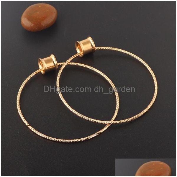 Stecker Tunnel Punk Edelstahl Ohren Expander Rose Gold Überzogene Piercing Ohr Körper Schmuck Punktion Creolen Frauen F Dhgarden Dhlu9