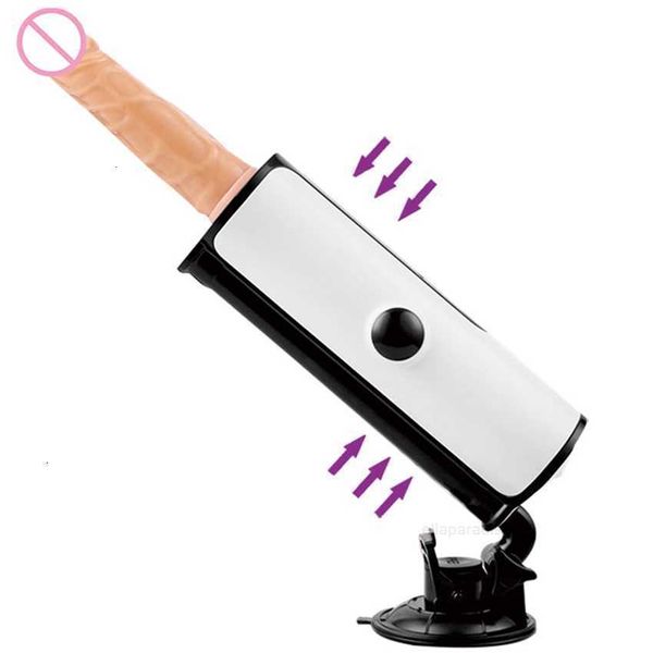 Macchina per massaggiatore per giocattoli sessuali Pistola telescopica completamente automatica Pistola elettrica per accatastamento Dispositivo per masturbazione erotica