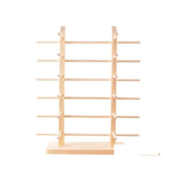 Schmuckbeutel Taschen Beutel Mti Schichten Holz Sonnenbrille Display Rack Regal Brillen Show Stand Halter für Paare Brillen Showcase Dr Dhhpj