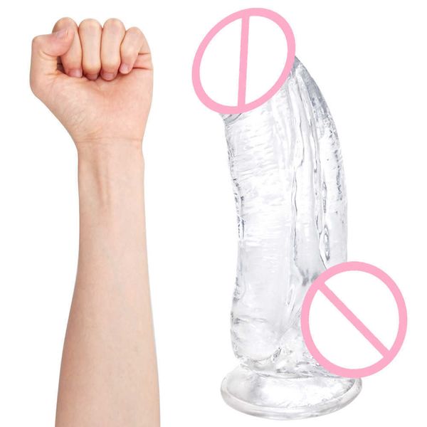 Articoli di bellezza Dildo enorme da 10 pollici Giocattoli sexy per donna Uomo Spessa grande Ventosa per pene realistica Plug anale Orgasmo rapido Giocattolo estremamente adulto