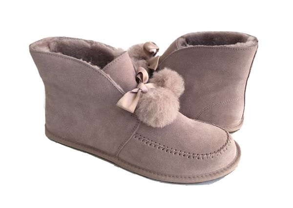 Tasarımcı Snow Boots Lüks Kadın Ayakkabı Kallen Shearling Lined Slouch Boot Düz Topuk EU35-40 İç ve dış mekan kullanımı için kutu