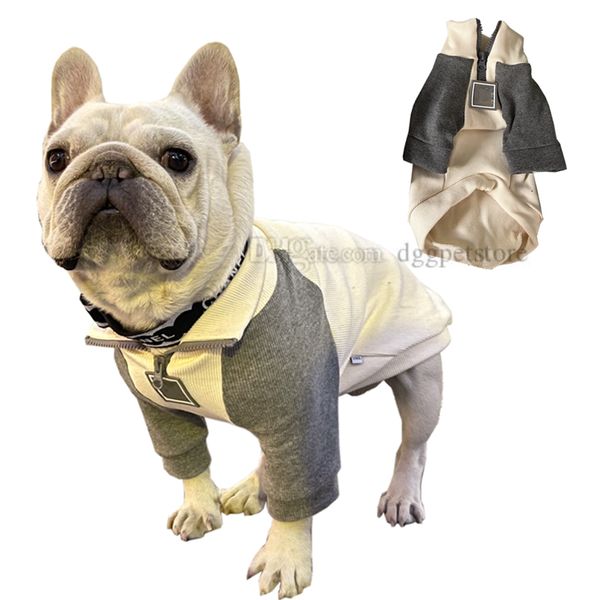 Abbigliamento per cani di design Abbigliamento invernale per cani Morbido caldo Cani Giacca con risvolto Cappotti per animali domestici per cani di piccola taglia Chihuahua Bulldog francese Felpe Blu XL A492