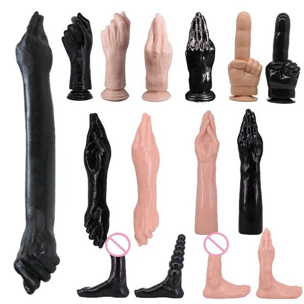 Itens de beleza mais tipos de vibrador enorme masturbação realista de fêmeas grandes dedos butt plug g-spot massager brinquedos sexy para mulheres homens