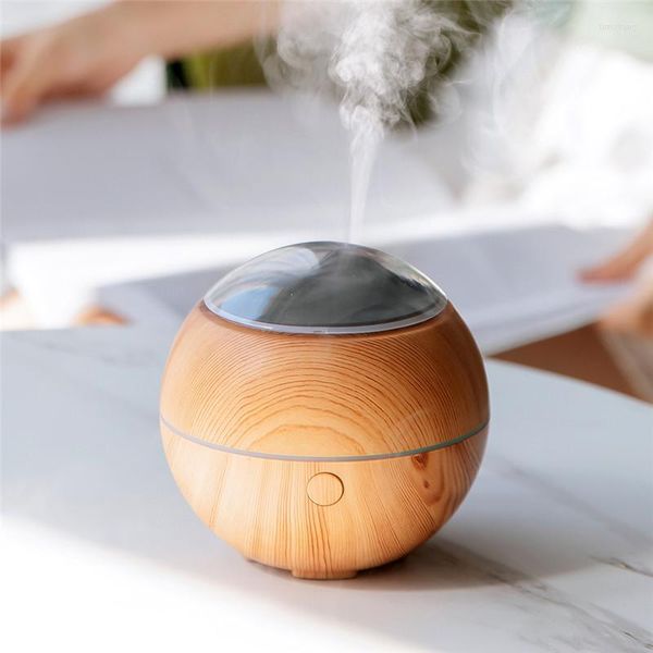 Tischsets Elektrische Luft Aroma Luftbefeuchter Diffusor Holz Ultraschall 100 ml Ätherisches Öl Kühlen Nebel Maker Für Zuhause