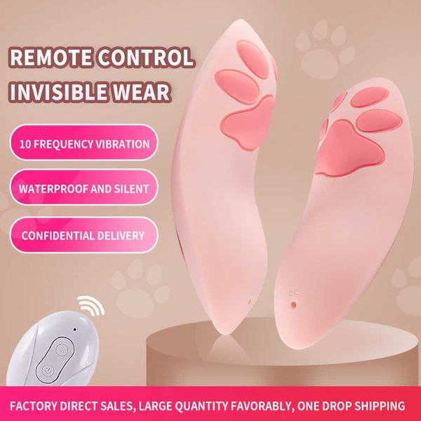 Itens de beleza portátil Panty Vibrator Brinquedos sexy para mulher estimulador de clitóris Wireless Controle remoto 10 modos