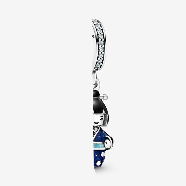 Charms per bambole blu argento Ciondolo per bracciali Donna Perline popolari europee e americane Fai da te Fit gioielli di design per bracciale Pandora